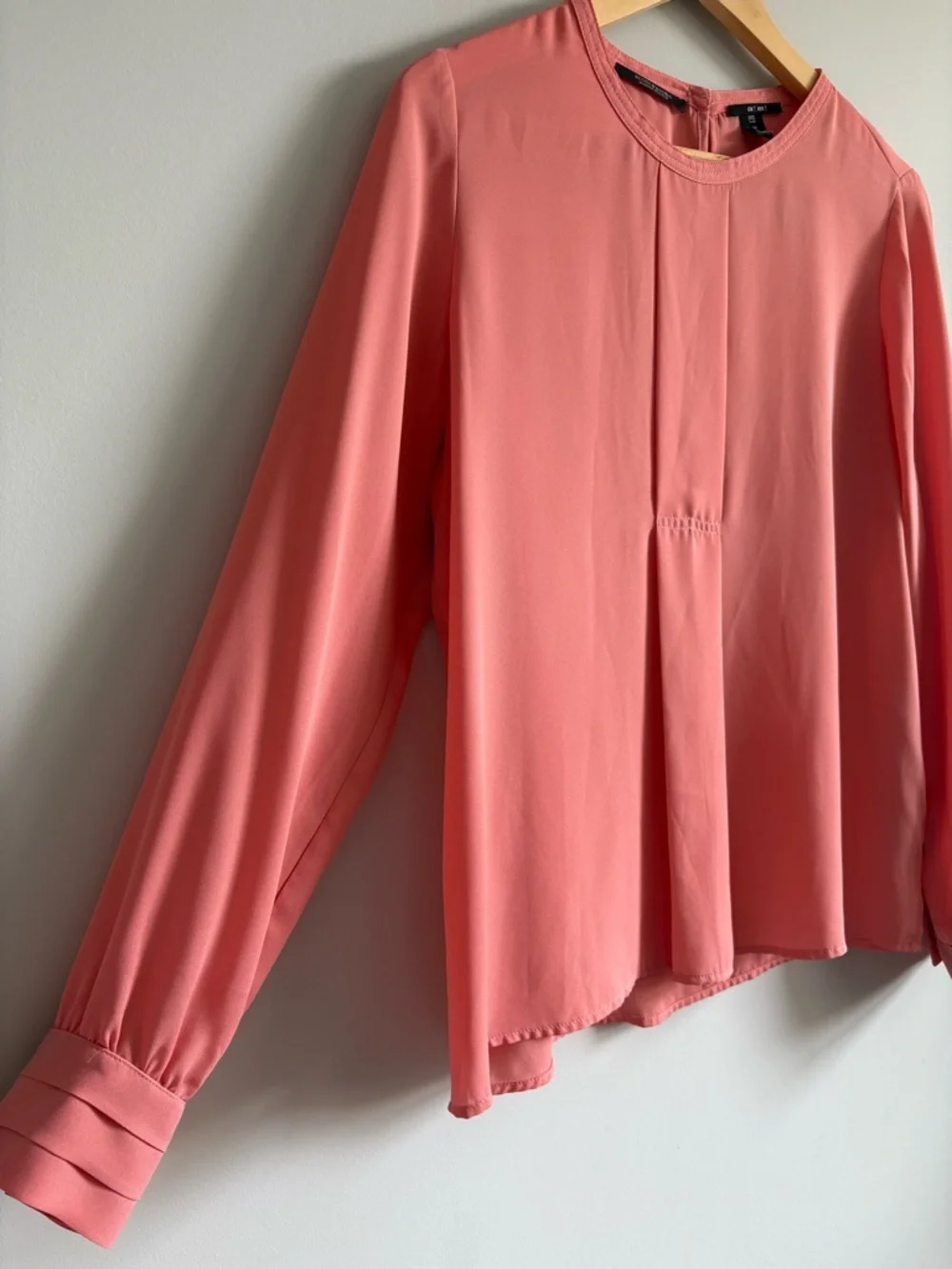 Scotch & Soda Maison Scotch Pleat-Front Blouse | Size Medium - Picture 3 of 7